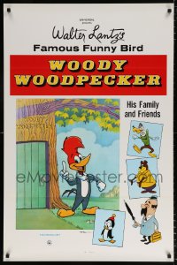 7k995 WOODY WOODPECKER 1sh 1960s Walter Lantz' famous funny bird, Chilly Willy & more!