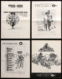 7m129 LOT OF 5 UNCUT PRESSBOOKS WITH BLACK STARS 1970s advertising for a variety of movies!