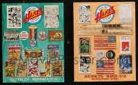 7m049 LOT OF 2 HAKE'S AUCTION CATALOGS 2018-2019 posters, comic books, toys & more!