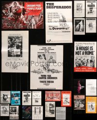 7m112 LOT OF 25 UNCUT PRESSBOOKS 1950s-1980s advertising for a variety of different movies!