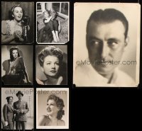 7m077 LOT OF 7 11X14 STILLS 1930s-1950s a variety of movie star portraits!