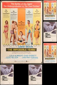 7m007 LOT OF 7 IMPOSSIBLE YEARS AND SERGEANT 40X60S 1968 David Niven, Rod Steiger!