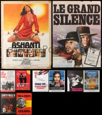 7m375 LOT OF 10 FORMERLY FOLDED 15X21 FRENCH POSTERS 1960s-1990s a variety of movie images!