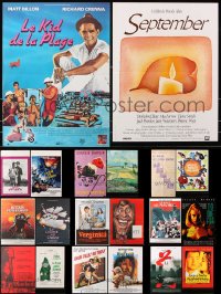 7m367 LOT OF 20 FORMERLY FOLDED 15X21 FRENCH POSTERS 1970s-1990s a variety of movie images!