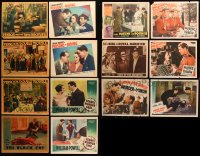 7m219 LOT OF 14 LOBBY CARDS 1930s-1940s incomplete sets from a variety of different movies!