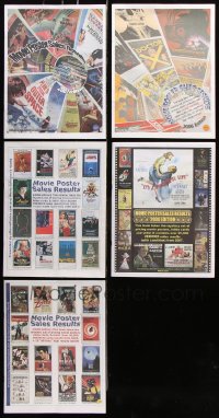 7m041 LOT OF 5 MOVIE POSTER SALES RESULTS MAGAZINES 2002-2007 see prices from over a decade ago!