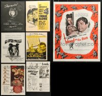 7m142 LOT OF 7 MAGAZINE ADS 1940s-1950s cool advertising for a variety of different movies!