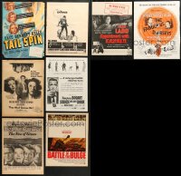 7m141 LOT OF 8 MAGAZINE ADS 1930s-1960s cool advertising for a variety of different movies!