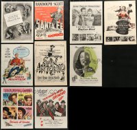 7m140 LOT OF 9 MAGAZINE ADS 1940s-1950s cool advertising for a variety of different movies!