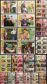 7m196 LOT OF 152 LOBBY CARDS 1960s complete sets from a variety of different movies!