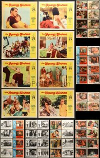 7m204 LOT OF 84 LOBBY CARDS 1960s complete sets from a variety of different movies!