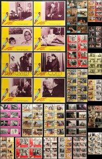 7m194 LOT OF 156 LOBBY CARDS 1960s-1970s complete sets from a variety of different movies!