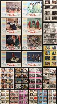 7m201 LOT OF 112 LOBBY CARDS 1960s-1980s complete sets from a variety of different movies!