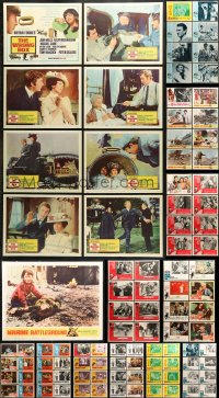 7m202 LOT OF 105 LOBBY CARDS 1960s complete sets from a variety of different movies!