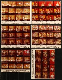 7m078 LOT OF 6 DOUBLE MURDER 9X12 KODAK CONTACT SHEETS 1977 sexy Ursula Andress images, some nude!