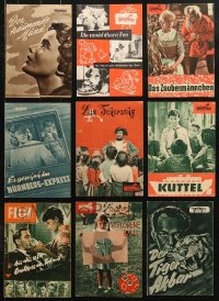 7m258 LOT OF 9 EAST GERMAN PROGRAMS 1950s many images from a variety of different movies!