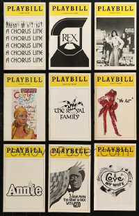 7m252 LOT OF 9 1977 PLAYBILLS 1977 info for a variety of different Broadway shows!