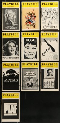 7m249 LOT OF 10 1981 PLAYBILLS 1981 info for a variety of different Broadway shows!