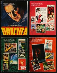 7m048 LOT OF 4 HERITAGE MOVIE POSTER AUCTION CATALOGS 2017-2019 all the best posters!