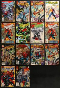 7m052 LOT OF 14 SPIDER-MAN COMIC BOOKS 1990s Unlimited, 2099, Adventures, Silver Surfer & more!