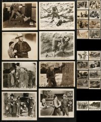 7m322 LOT OF 26 JOHNNY MACK BROWN 8X10 STILLS 1940s-1950s great scenes from several of his movies!