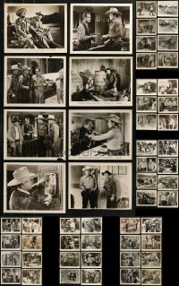7m304 LOT OF 54 WHIP WILSON 8X10 STILLS 1940s-1950s great scenes from his cowboy movies!
