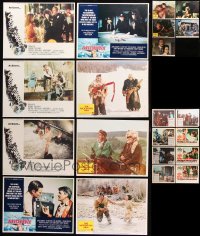 7m211 LOT OF 29 CHARLTON HESTON LOBBY CARDS 1960s-1980s Major Dundee, Midway, Earthquake & more!