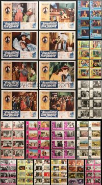 7m197 LOT OF 144 LOBBY CARDS 1960s-1980s complete sets from a variety of different movies!