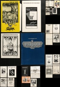 7m113 LOT OF 24 UNCUT PRESSBOOKS 1970s advertising for a variety of different movies!