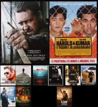 7m372 LOT OF 15 FORMERLY FOLDED 15X21 FRENCH POSTERS 2000s-2010s from a variety of movies!