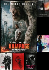 7m017 LOT OF 7 DOUBLE-SIDED 46X68 BUS STOP POSTERS 2010s great images from a variety of movies!
