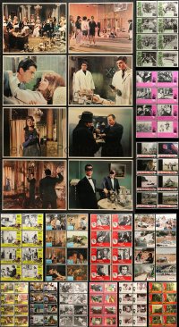 7m199 LOT OF 128 LOBBY CARDS 1960s-1980s complete sets from a variety of different movies!