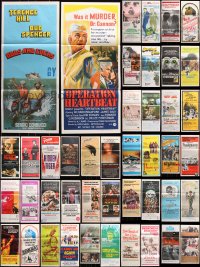 7m091 LOT OF 60 FOLDED AUSTRALIAN DAYBILLS 1970s-1980s great images from a variety of movies!