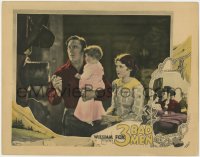 7p008 3 BAD MEN LC 1926 close up of worried Olive Borden & George O'Brien holding baby!