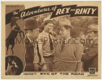 7p020 ADVENTURES OF REX & RINTY chapter 7 LC 1935 horse & German Shepherd serial, End of the Road!