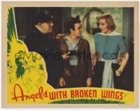 7p039 ANGELS WITH BROKEN WINGS LC 1941 Binnies Barnes is surprised when Leo Gorcey is arrested!