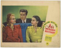 7p053 ARE HUSBANDS NECESSARY LC 1942 Ray Milland between Betty Field & Patricia Morison!