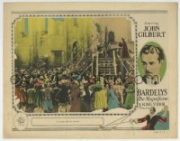 7p067 BARDELYS THE MAGNIFICENT LC 1926 John Gilbert makes an amazing dash for freedom at execution!