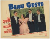 7p073 BEAU GESTE LC 1939 Ray Milland, Robert Preston & Gary Cooper in tuxes by young Susan Hayward!