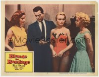7p091 BLONDE IN BONDAGE LC #3 1957 Mark Miller with sexy barely dressed Anita Ekberg & two others!