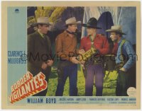 7p094 BORDER VIGILANTES LC 1941 William Boyd as Hopalong Cassidy handing over stolen silver!