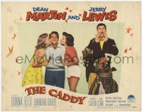 7p113 CADDY LC #5 1953 Jerry Lewis by golfer Dean Martin between sexy Donna Reed & Barbara Bates!
