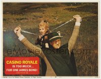 7p134 CASINO ROYALE LC #5 1964 David Niven as James Bond makes slingshot with Deborah Kerr!
