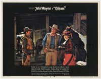 7p150 CHISUM LC #6 1970 John Wayne standing by horse with Ben Johnson & pretty Lynda Day!
