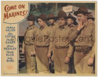 7p161 COME ON MARINES LC 1934 Richard Arlen whispers to Roscoe Karns standing in formation!