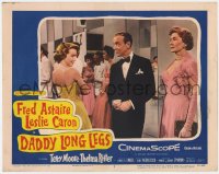 7p187 DADDY LONG LEGS LC #7 1955 close up of Fred Astaire in tuxedo smiling at sexy Terry Moore!
