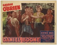 7p193 DANIEL BOONE LC #6 R1947 George O'Brien in fur cap is captured by Native American Indians!