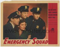 7p257 EMERGENCY SQUAD LC 1940 Louise Campbell with cops William Henry & Richard Denning!