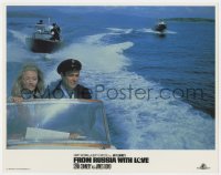 7p309 FROM RUSSIA WITH LOVE LC R1984 Sean Connery as James Bond & Daniela Bianchi in boat chase!