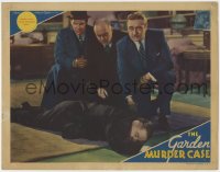 7p319 GARDEN MURDER CASE LC 1936 Edmund Lowe as Philo Vance with victim of a mysterious killer!